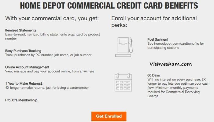 Home Depot Credit Card Benefits